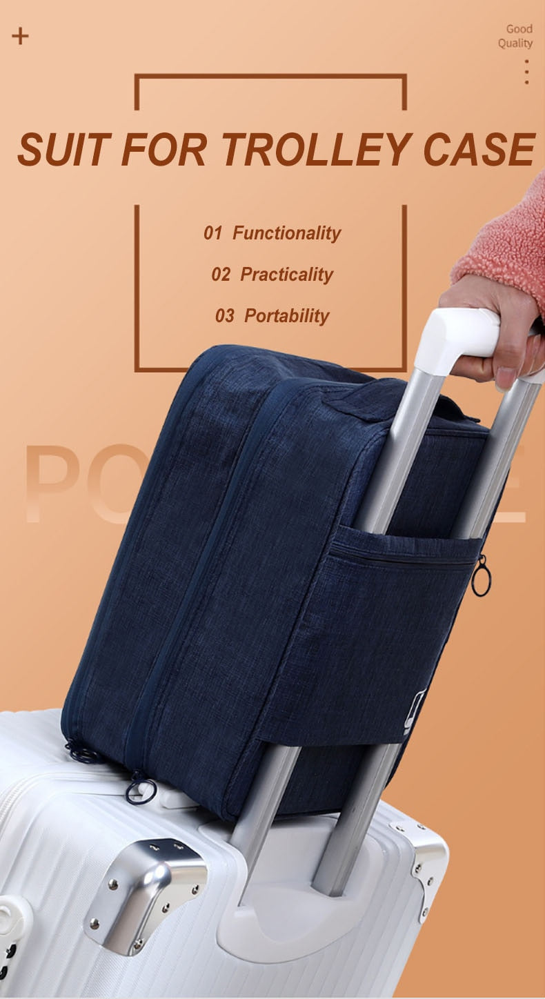 3 Layer Travel Shoe Bag Organizer.