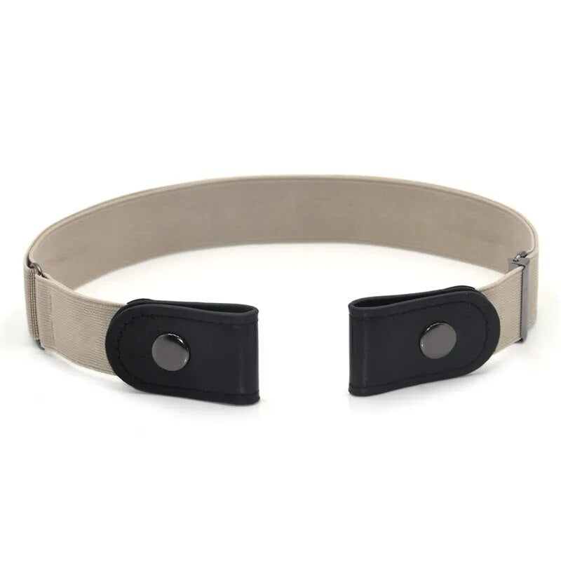 Unisex Buckle-Free Elastic Belt for Jeans Or Dress Pants.