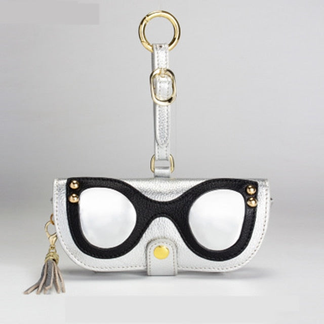 Leather Eyewear Case With Strap.