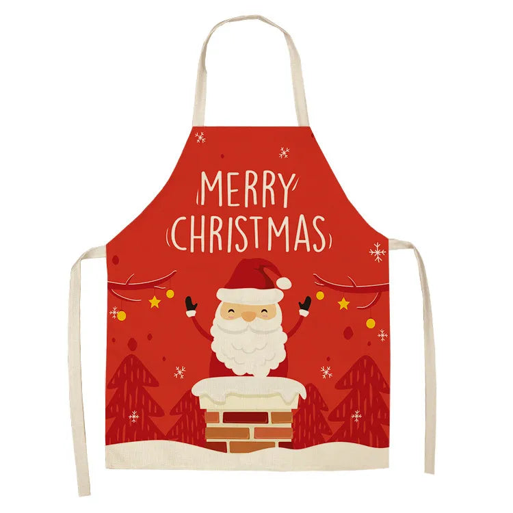 Christmas Linen Aprons
