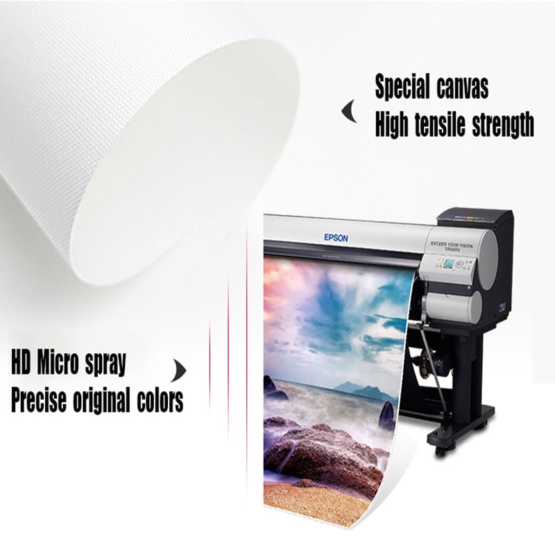 Modern Nordic Poster "Walking Down The Street" Oil Painting  Print On Canvas.