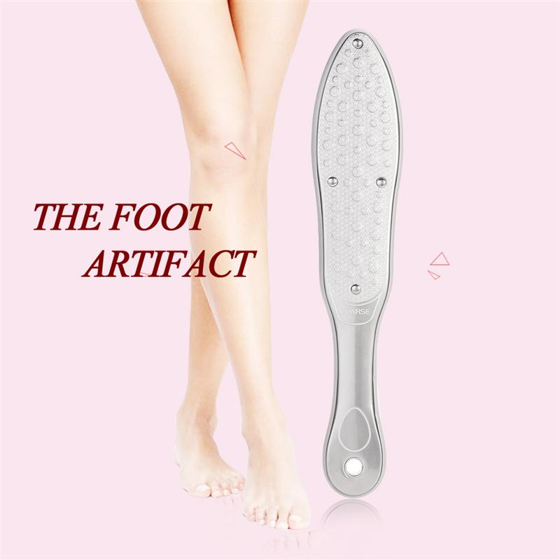 Stainless steel pedicure file. Removes callus and exfoliates your feet.