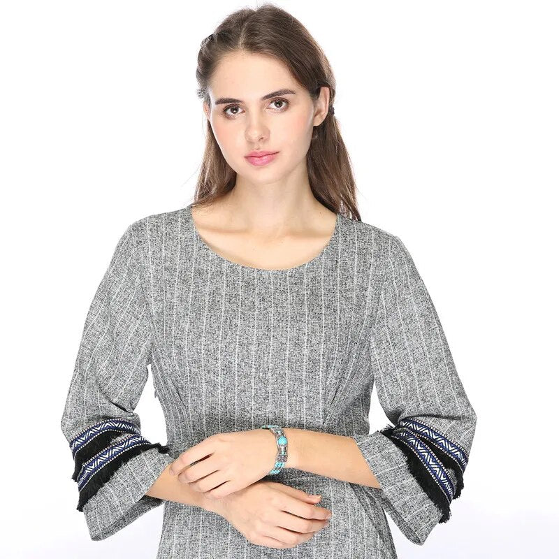 Vintage Natural Stone Bohemian Bracelet For Women.