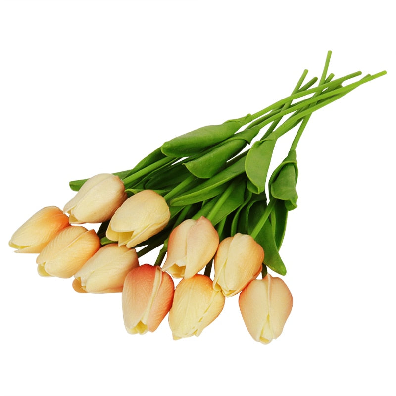 10/20pcs Artificial Tulips Bouquets For Home/Wedding Decoration.