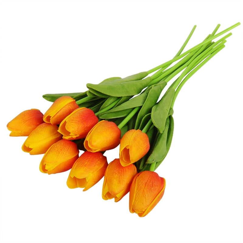 10/20pcs Artificial Tulips Bouquets For Home/Wedding Decoration.