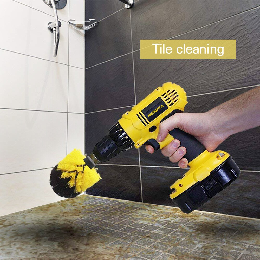 All Purpose Cleaning brush heads.  Cleans tile grout in your shower and floor. Drill not included only the heads