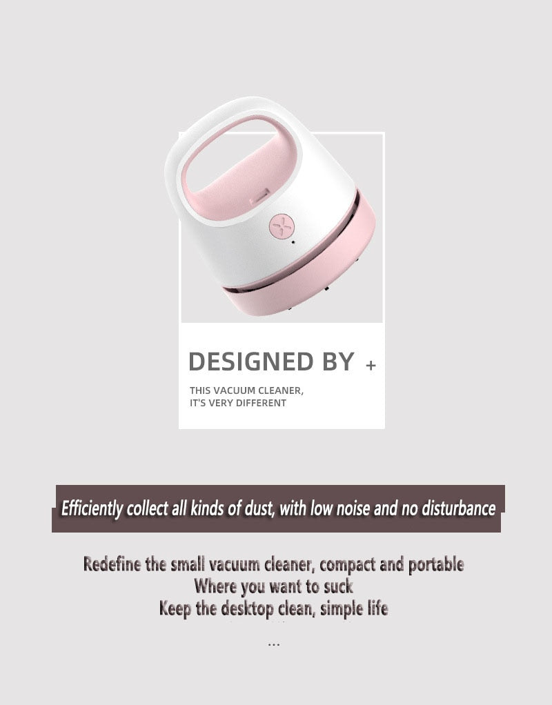 MOTAWISH USB Mini Desktop Vacuum.