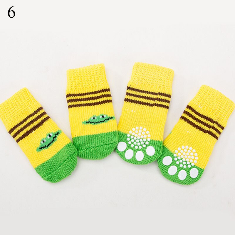 4pcs Anti Slip knitted Socks For Small to Medium Dogs.