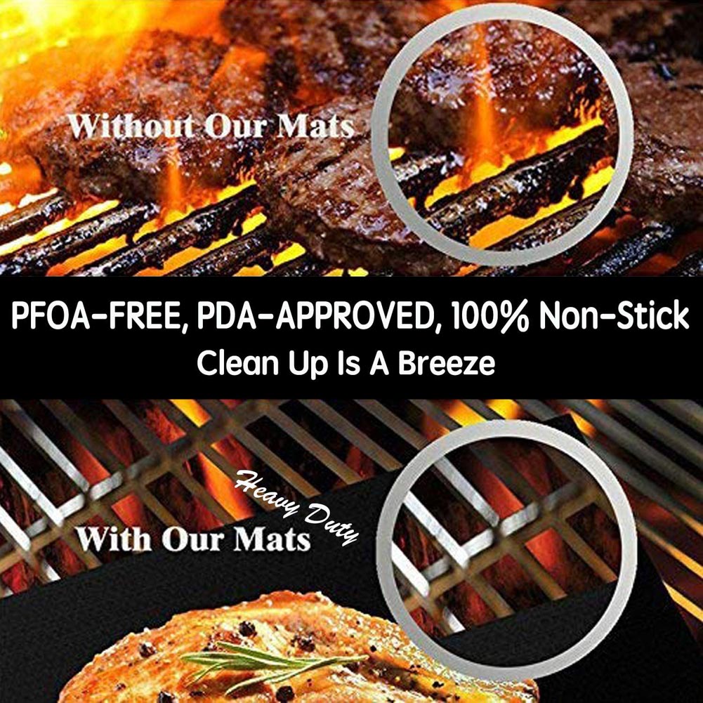 40 * 33cm BBQ Grill Mat For Outdoor Baking Non-stick Reusable Cooking Pad. 40 * 33cm