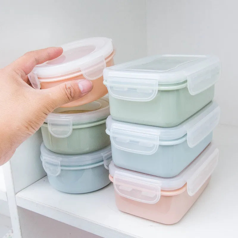 Plastic Lunch Bento OR Storage Food Box With Seal Proof Lid.