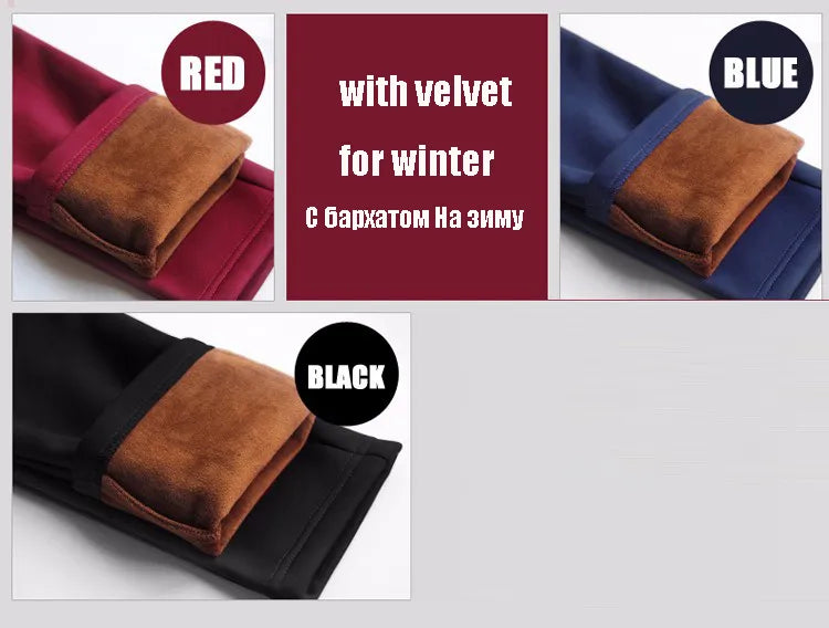 Women's High Waist Winter thick Warm Leggings.