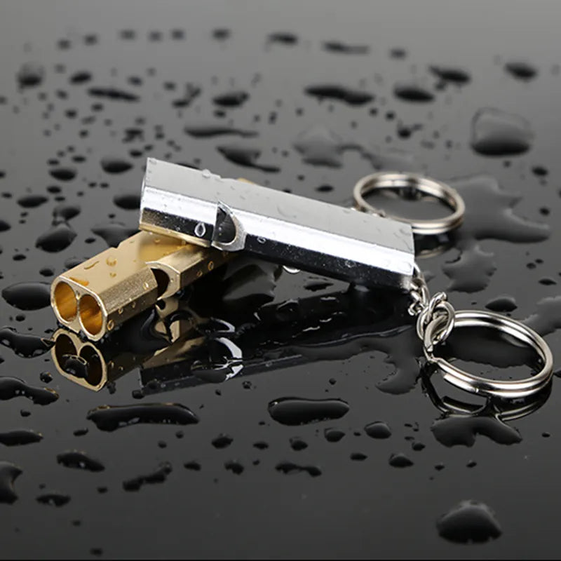 1 Pcs Double Pipe Whistle with High Decibel For Emergencies And Camping.