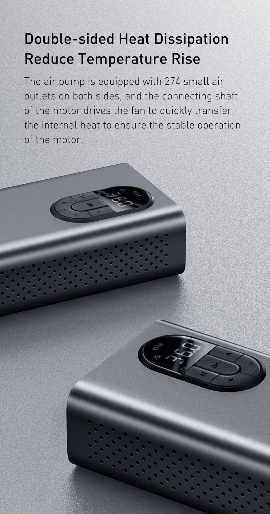 Baseus Wireless Electric Car Inflator Pump. Great for Bicycles Car and Motorcycles.