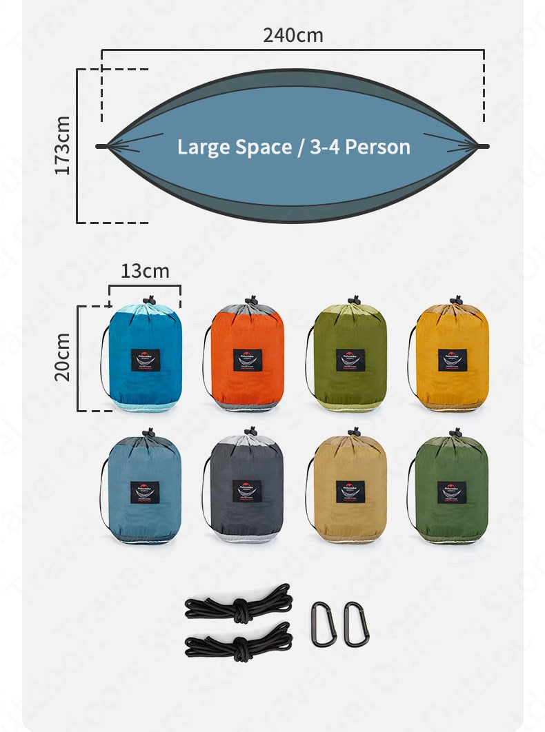 NatureHike Loading weight 200KG Ultralight Inflatable Camping Hammock.