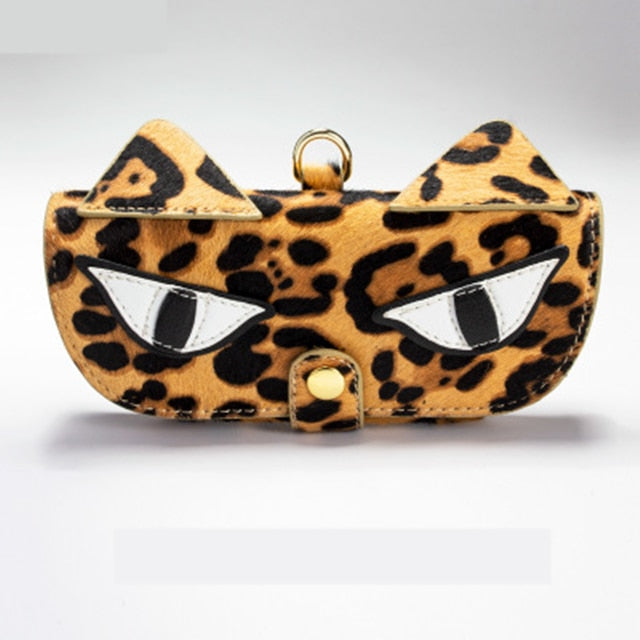 Leather Eyewear Case With Strap.