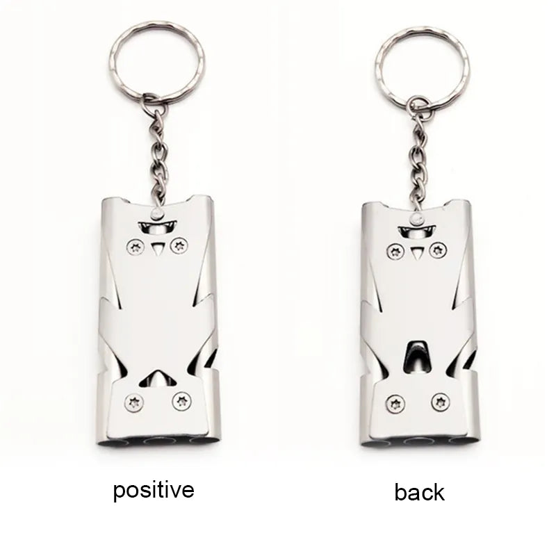 1 Pcs Double Pipe Whistle with High Decibel For Emergencies And Camping.