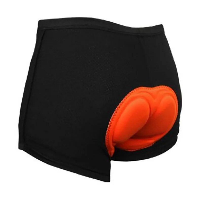 Unisex Black Sponge Gel 3D Padded Bicycle Cycling Shorts.