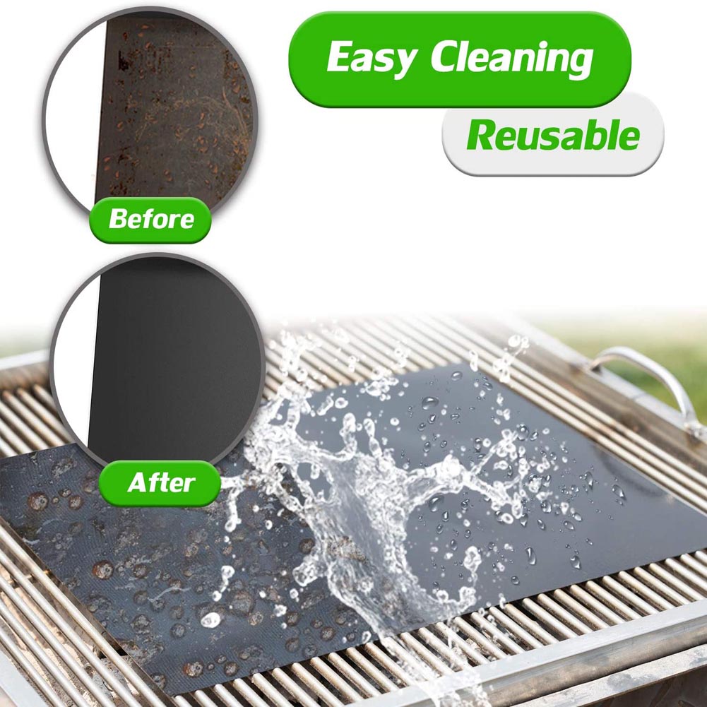 40 * 33cm BBQ Grill Mat For Outdoor Baking Non-stick Reusable Cooking Pad. 40 * 33cm