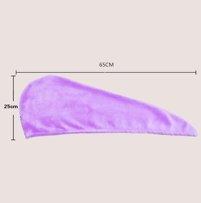 Magic Microfiber hair towel for rapid drying.