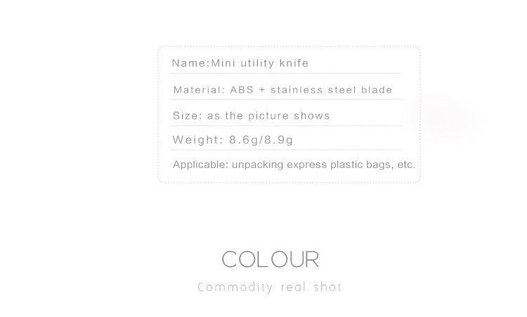 Colorful Mini Utility Knife.