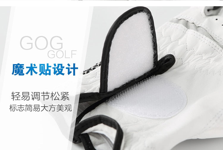 1 Pcs Genuine Leather Anti-Slip Granule Golf Gloves For Left/Right Hand.