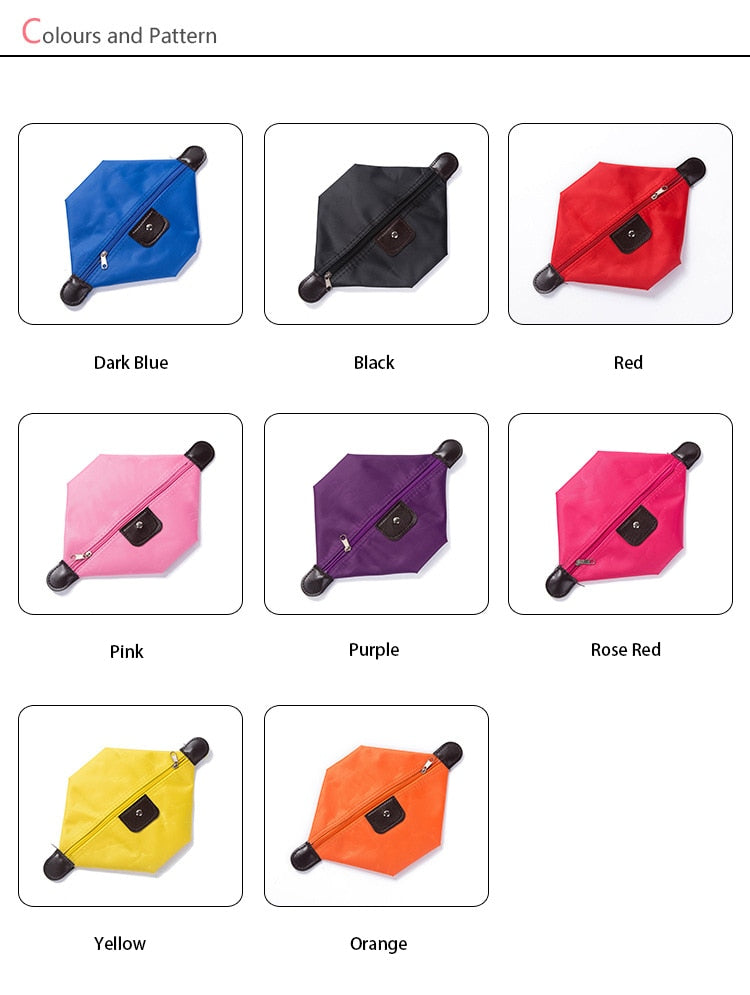 Women's Waterproof Nylon Foldable Toiletry Travel Bag.