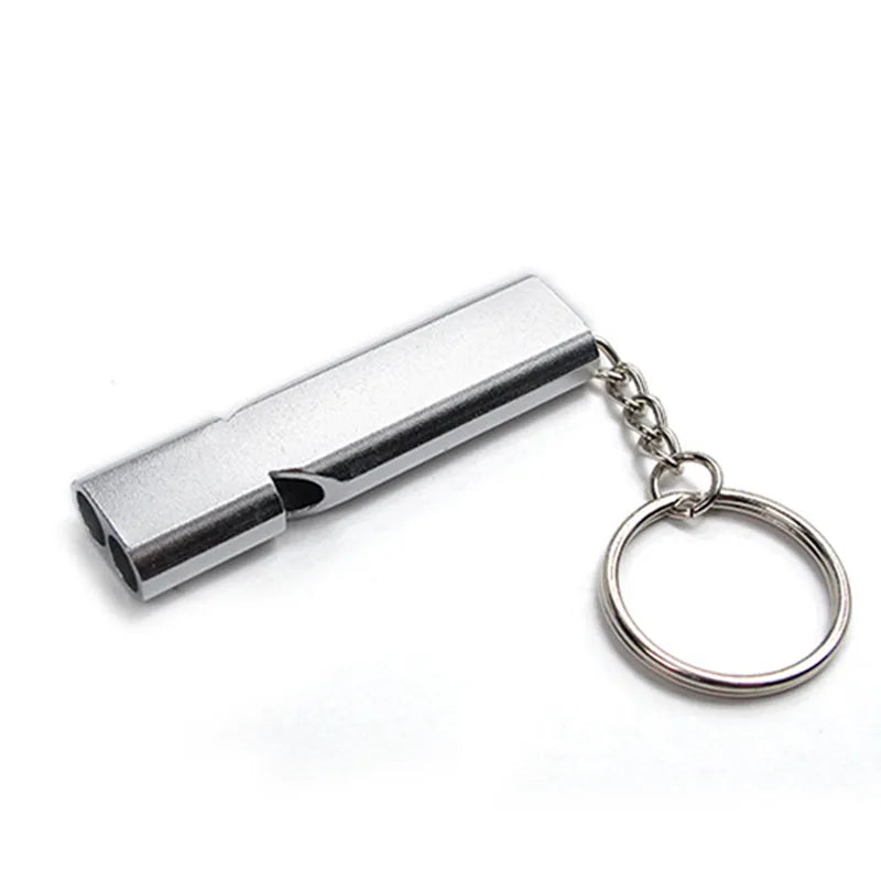 1 Pcs Double Pipe Whistle with High Decibel For Emergencies And Camping.