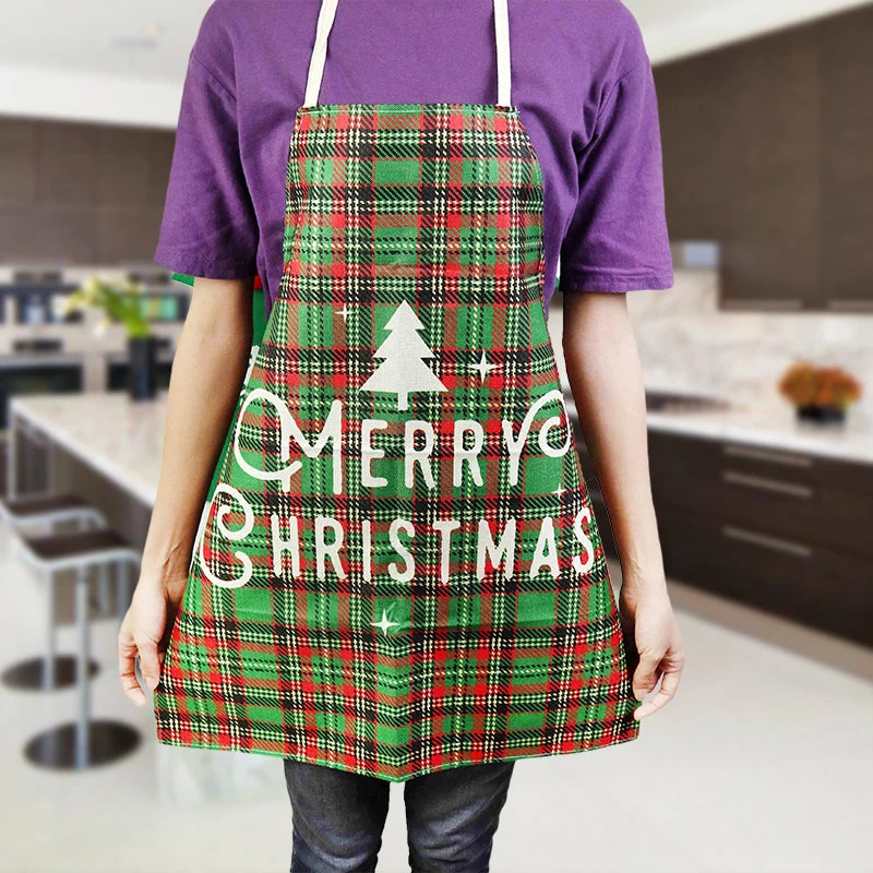 Christmas Linen Aprons