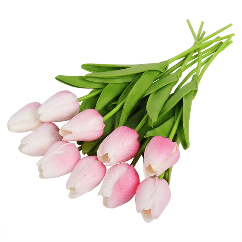 10/20pcs Artificial Tulips Bouquets For Home/Wedding Decoration.