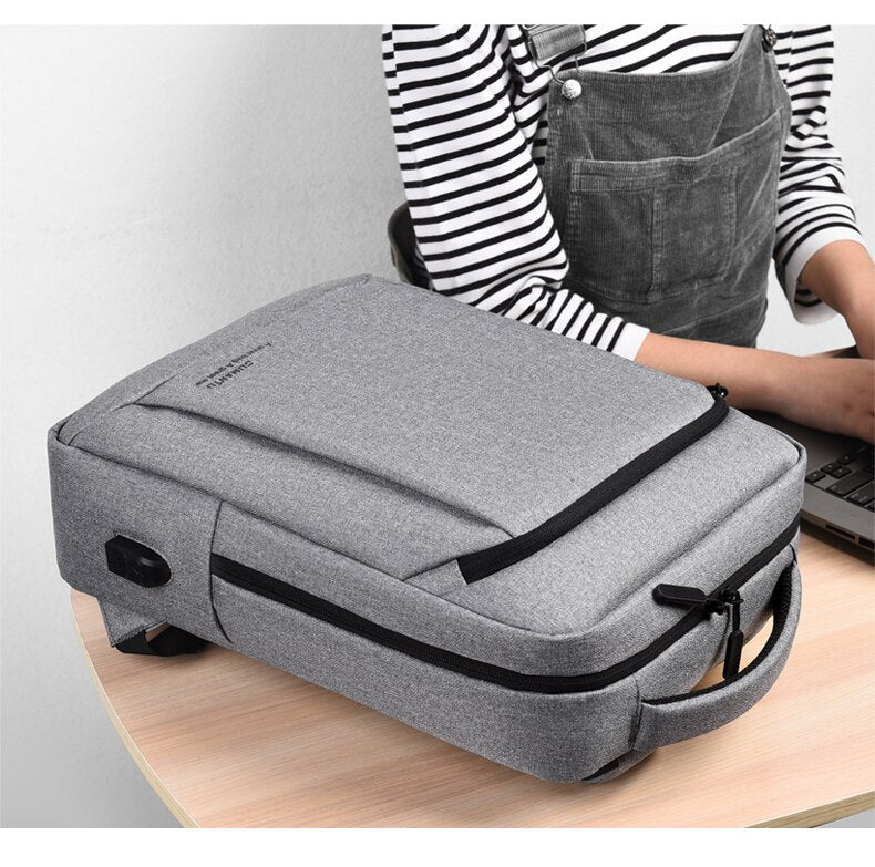 Unisex Oxford USB charging, anti theft laptop backpack. Can be used for school and travel.