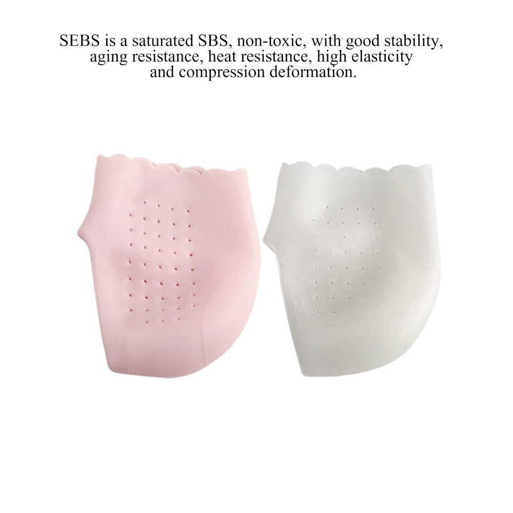 BYEPAIN Silicone Moisturizing Gel Heel Socks. Helps Relieve Pain OR Cracked Heels.