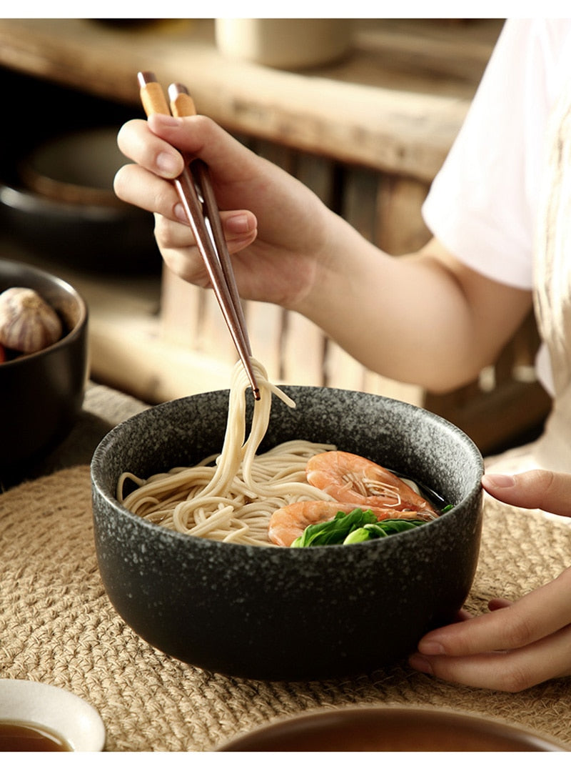 ceramic ramen noodle bowl