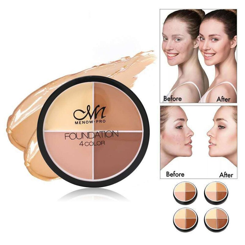 4 Colors Face Makeup Concealer/ Oil Control/Long-lasting Moisturizing Repair.