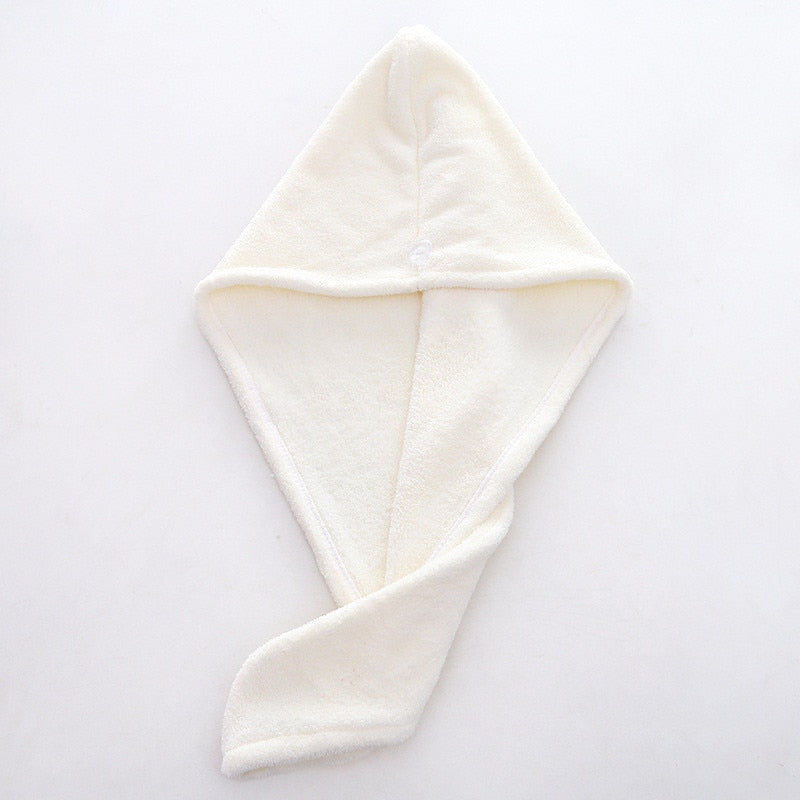 Magic Microfiber hair towel for rapid drying.