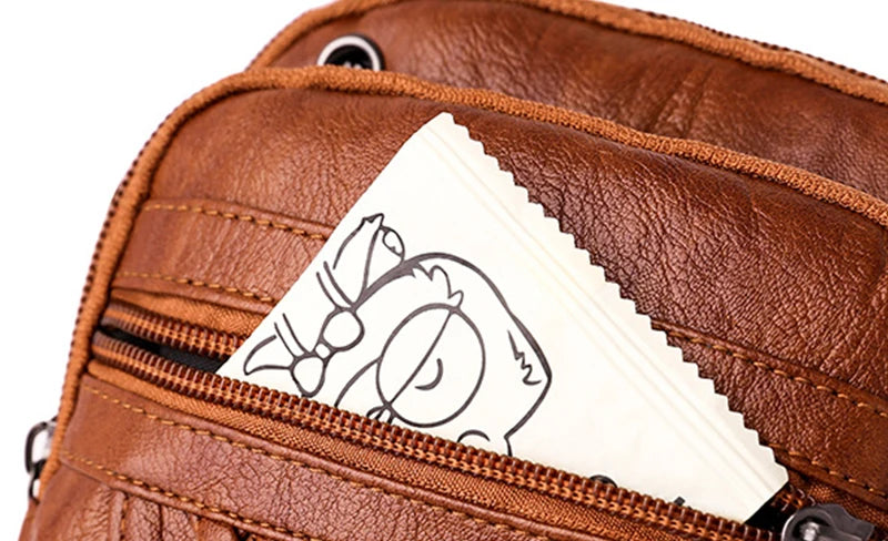 Women's Soft Leather Crossbody Shoulder Bag