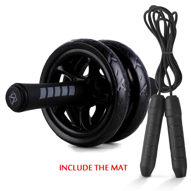 Jump Rope/Ab Roller with Mat For Exercise Fitness And Body Building.