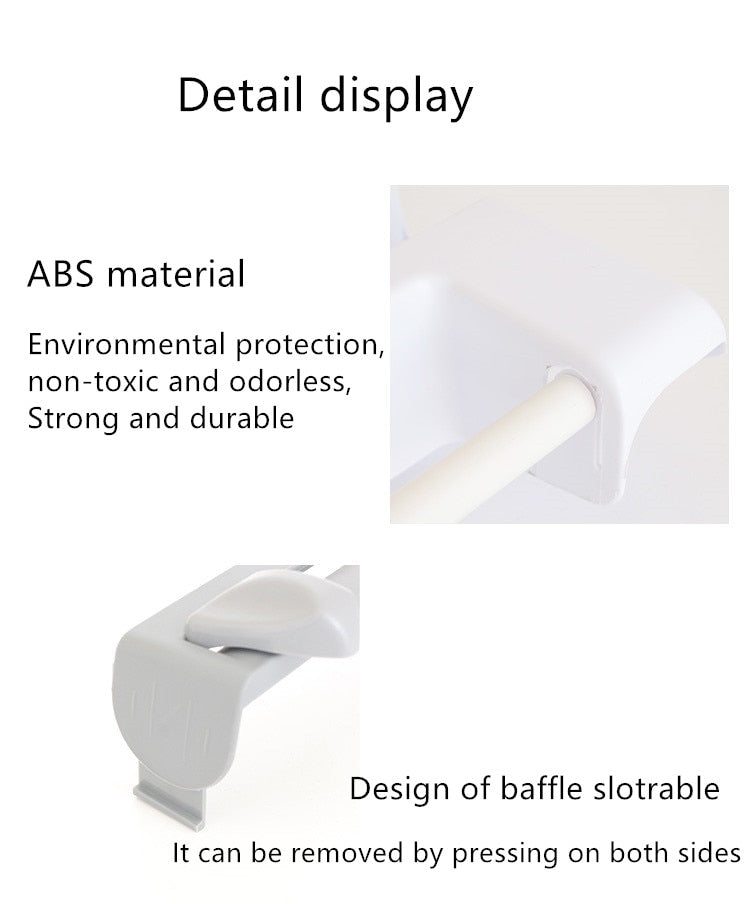 cutter Wall-Mount Paper Towel/Plastic Film Holder With A Shelf For Sauces OR Spices.