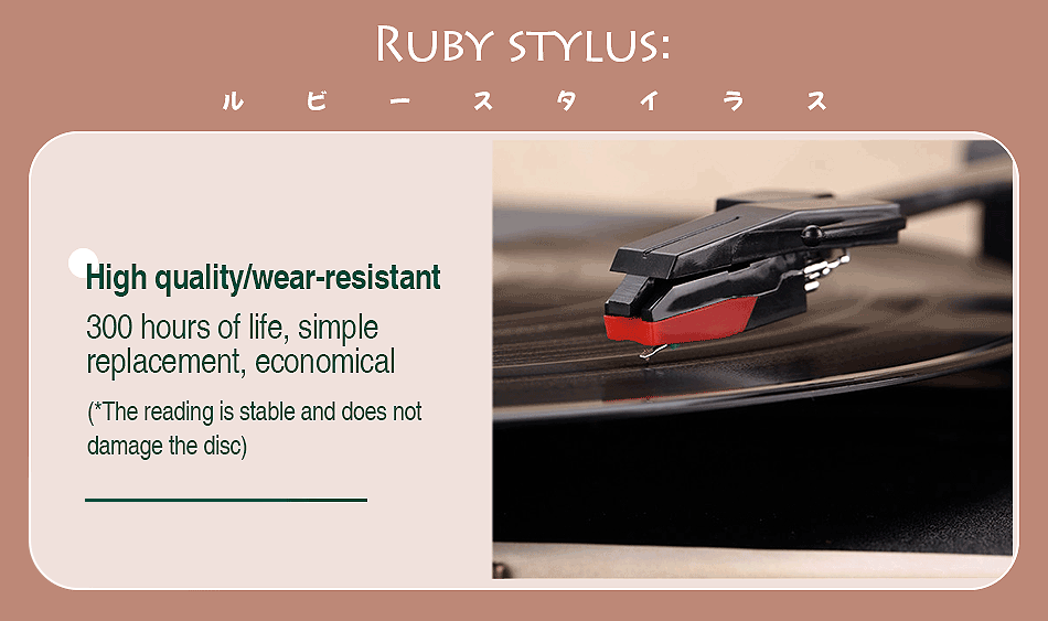 Vinyl Turntable Record Player LP Disc BT Gramophone Phonograph