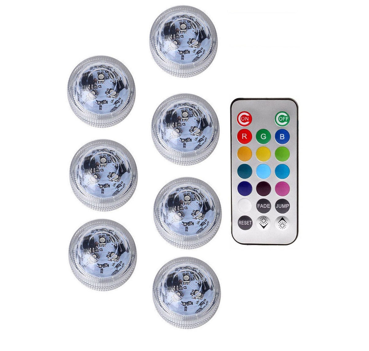 IP68 Waterproof, Battery Operated, Multi Color Submersible LED Light For Fish Tanks, Ponds, OR Swimming Pools.