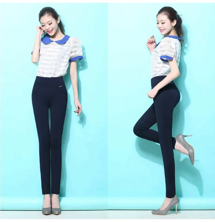 Women's High Waist Winter thick Warm Leggings.