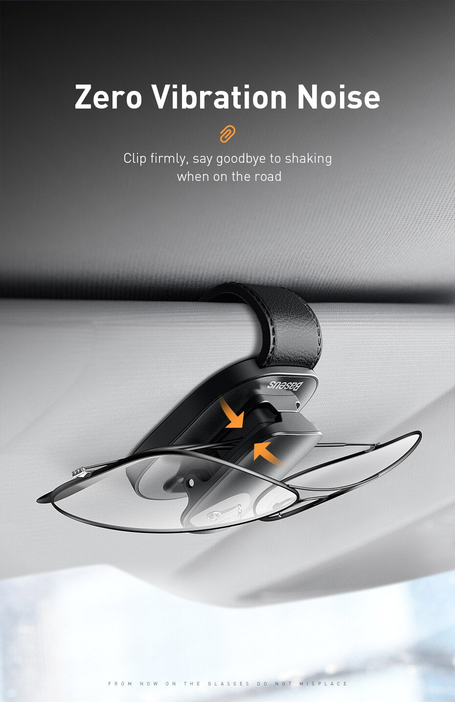 Sun visor clip to hold your sun glasses or eyewear.