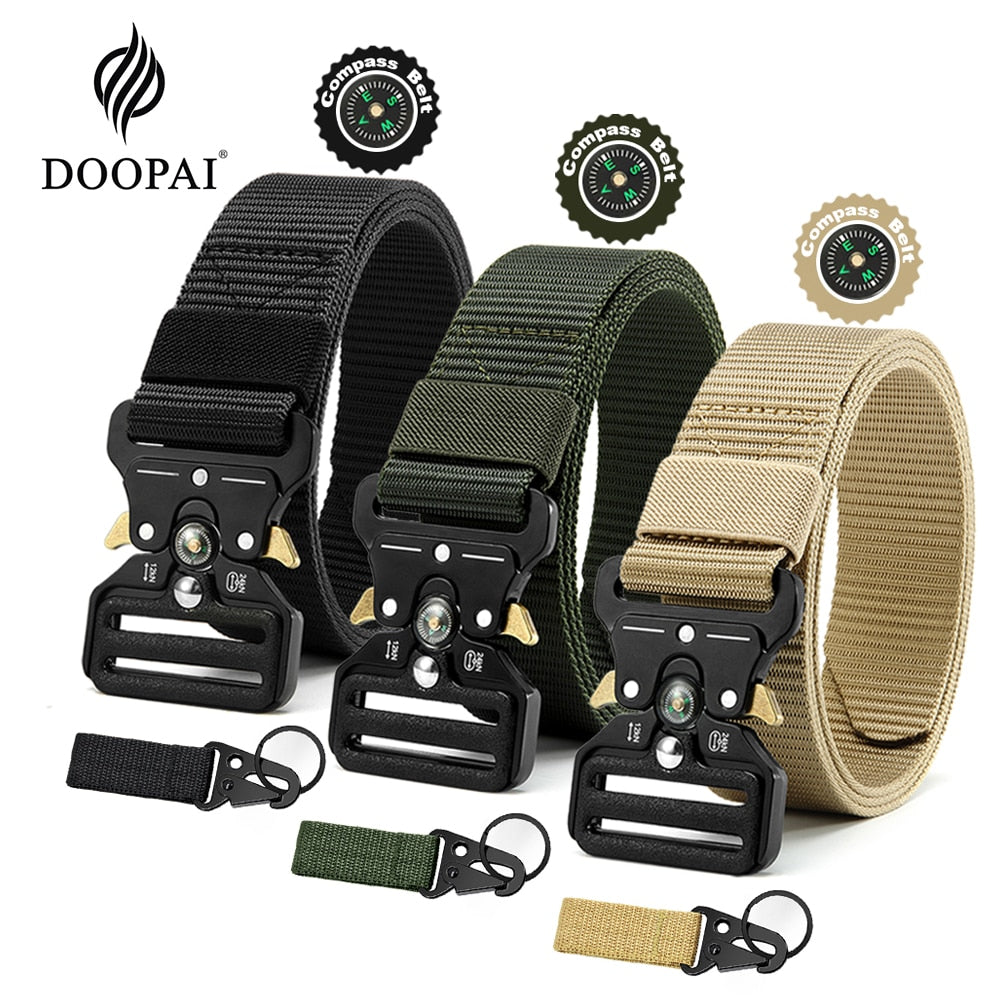 Multi Function Canvas Compass Tactical Belt.