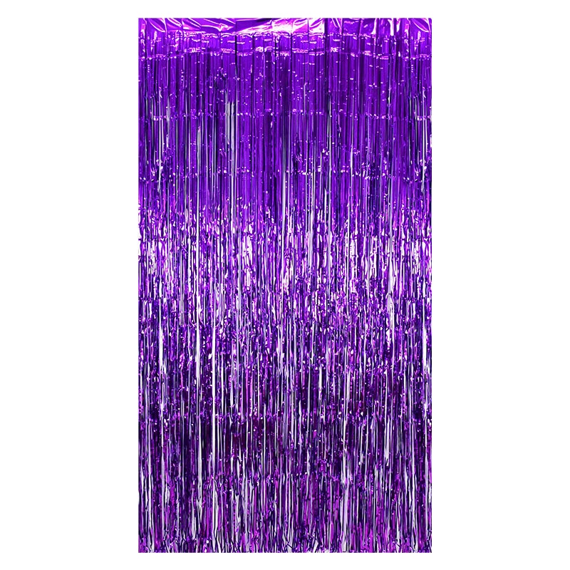 2Pack Party Metallic Foil Backdrop Curtain Decoration.  Great For Weddings, Birthdays or Showers.