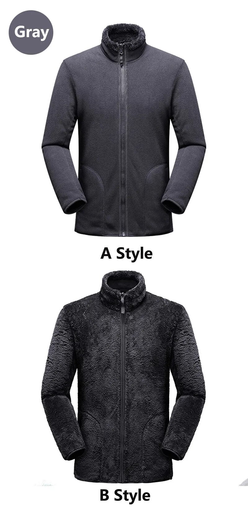 Women's Warm Reversible Polar Coats.