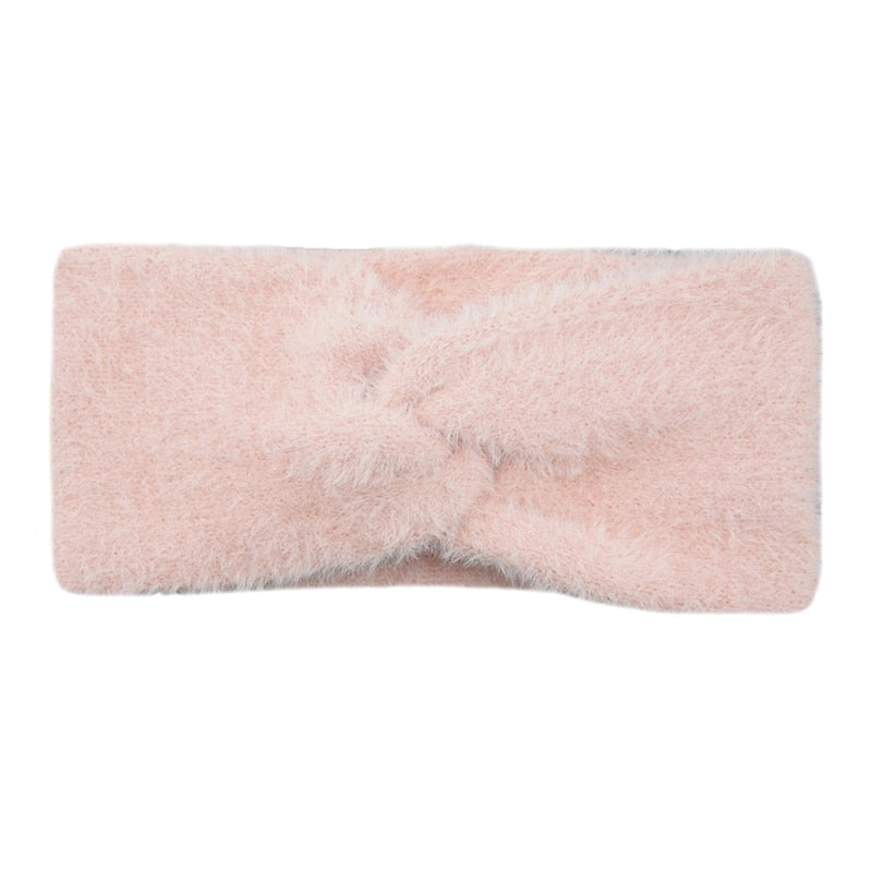 Women's Elastic Knitted Wool Headband.
