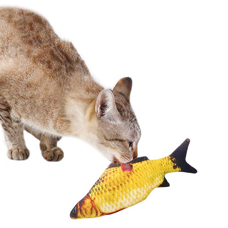 3D Fish Plush Cat Toy.