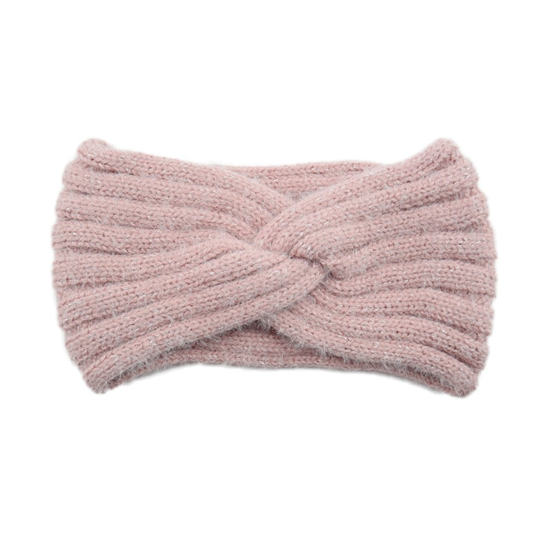 Women's Elastic Knitted Wool Headband.