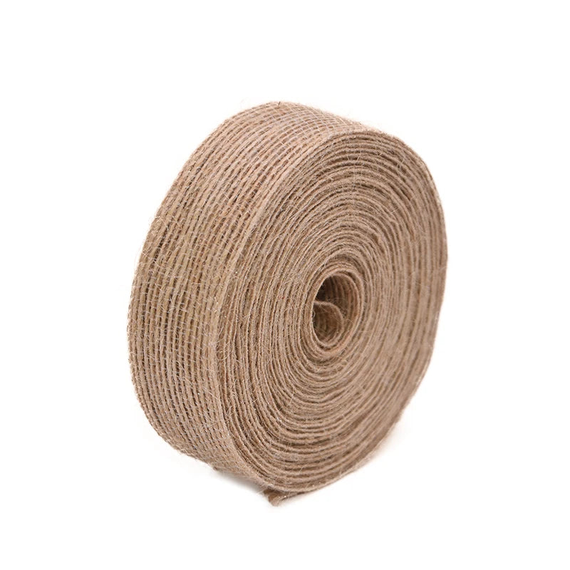 10M Roll 15mm-38mm Natural  Jute/ Burlap Ribbon