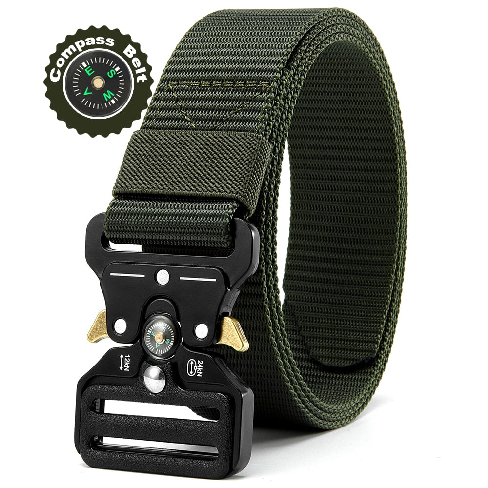 Multi Function Canvas Compass Tactical Belt.