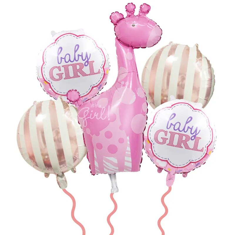 4D Transparent Balloons And Decorations For Baby Girl/Boy Baby Shower Or Gender Reveal Parties.